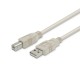 Cordon USB 2.0 A/B mâle-mâle 1.80m beige