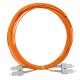 Jarretière optique Multim OM2 50/125 duplex Zipp orange SC/SC 5.00m